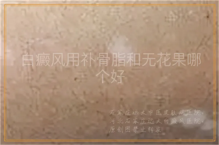 白癜风用补骨脂和无花果哪个好